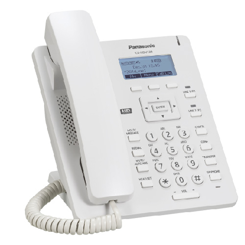 KX-HDV130 Telefono SIP Basico PoE, blanco