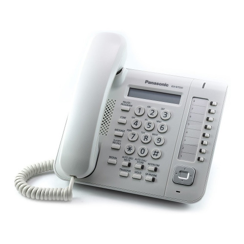 KX-NT551 Telefono IP Propietario PoE, blanco