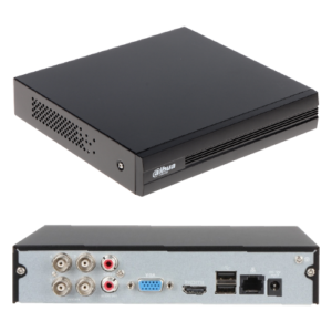 Grabador DVR 4 canales mod. DH-XVR5104HS-I3 Dahua es compátible con camaras de hasta 5Mp de resolucion. adicional soporta hasta 2 Canales IP plus y 1