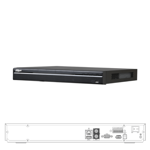 DHI-NVR4216-16P-4KS2 Grabador NVR Canales IP16