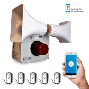 Alarma vecinal Hibrida App y Controles AVApp21H