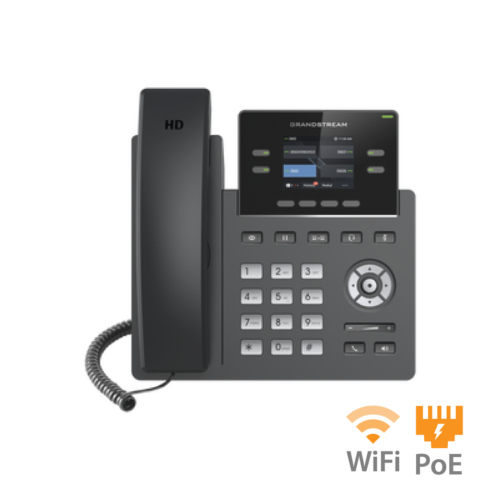 Fanvil GRP-2612W Teléfono IP Empresarial Esencial WiFi / Bluetooth integrado | 20 líneas SIP | pantalla a color 4.3 ajustable | PoE | puertos Gigabit